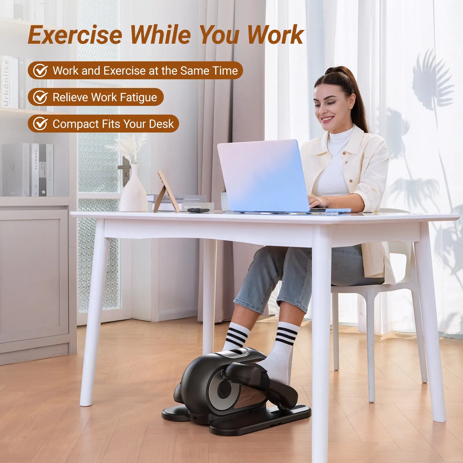 Under Desk Elliptical Machine Remote Control with 12 Speeds