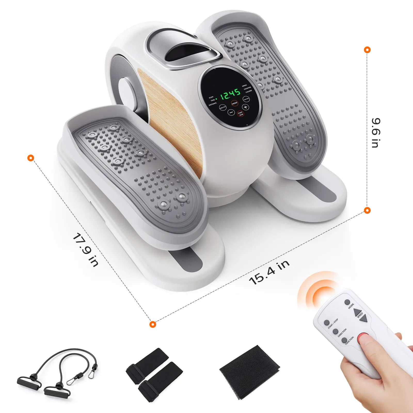 Under Desk Elliptical Machine Remote Control with 12 Speeds